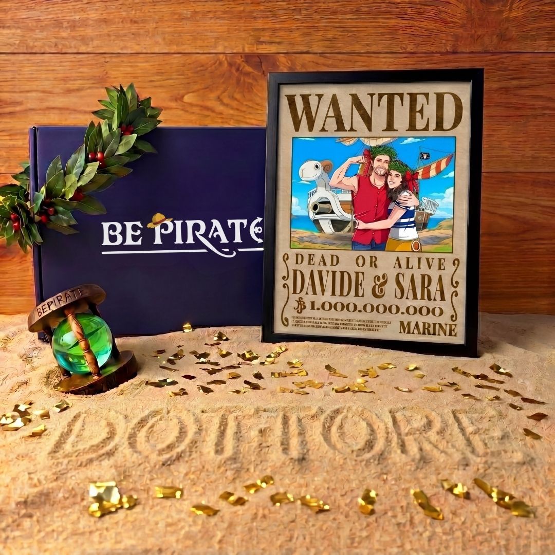 Manifesto da ricercato in stile One Piece