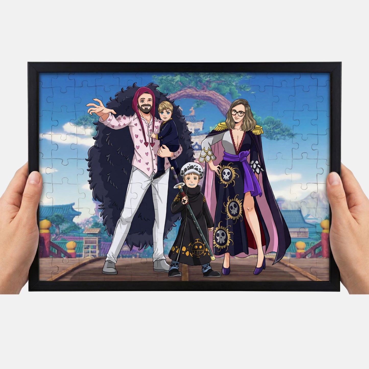 Puzzle personalizzato stile One Piece