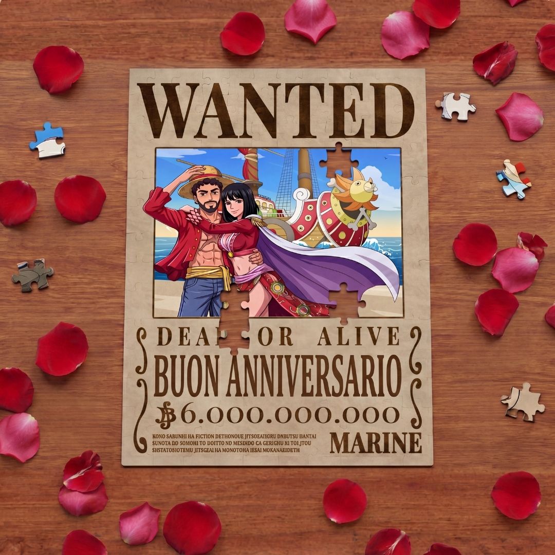 Puzzle personalizzato stile One Piece