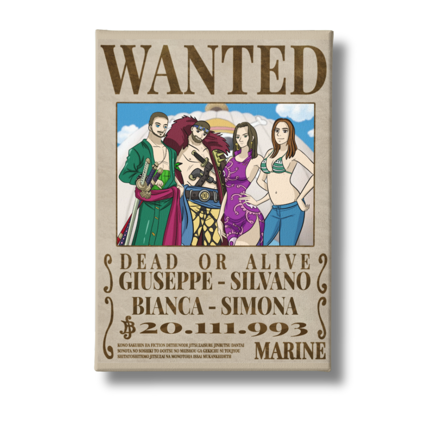 Manifesto da ricercato One Piece