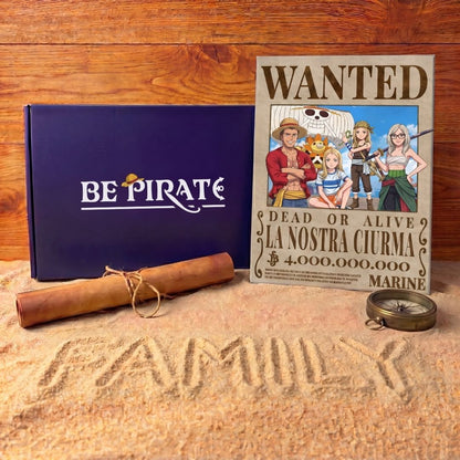 Manifesto da ricercato in stile One Piece